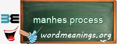 WordMeaning blackboard for manhes process